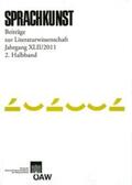 Foltinek / Hoeller / Rössner |  Sprachkunst. Beiträge zur Literaturwissenschaft / Sprachkunst  Beiträge zur Literaturwissenschaft. Jahrgang XLII/2011 2. Halbband | Buch |  Sack Fachmedien