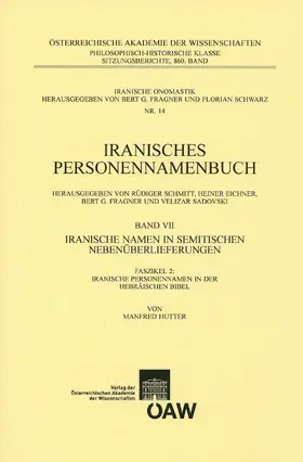 Hutter |  Iranisches Personennamenbuch Band VII/Faszikel 2:Iranische Namen in Semitischen Nebenüberlieferungen | eBook | Sack Fachmedien