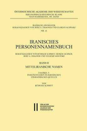Schmitt |  Iranisches Personennamenbuch Band II/Faszikel 5: Mitteliranische Namen | eBook | Sack Fachmedien