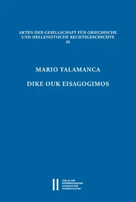 Talamanca / Thür / Cantarella |  Dike Ouk Eisagogimos | eBook | Sack Fachmedien