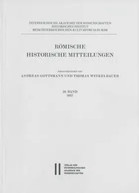 Gottsmann / Winkelbauer |  Römische Historische Mitteilungen 59/2017 | Buch |  Sack Fachmedien