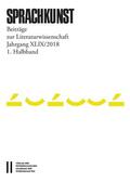 Foltinek / Rössner / Höller |  Sprachkunst. Beiträge zur Literaturwissenschaft / Sprachkunst  Jahrgang XLIX 2018 1. Halbband | Buch |  Sack Fachmedien