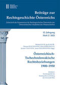 Olechowski |  Beiträge zur Rechtsgeschichte Österreichs, 12. Jahrgang, Heft 2/2022 | Buch |  Sack Fachmedien