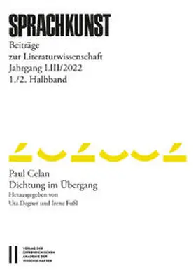 Degner / Fußl |  Sprachkunst – Beiträge zur Literaturwissenschaft, Jahrgang LIII/2022, 1. und 2. Halbband | Buch |  Sack Fachmedien
