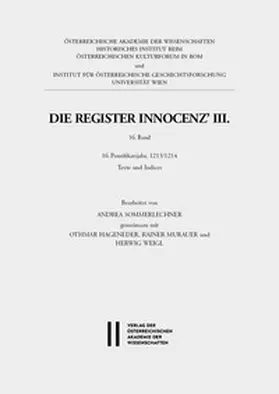 Innozenz |  Die Register Innocenz’ III., 16. Band | Buch |  Sack Fachmedien