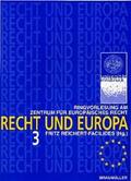 Reichert-Facilides |  Recht und Europa 3 | Buch |  Sack Fachmedien