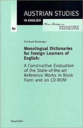 Heuberger |  Monolingual Dictionaries for Foreign Learners of English | Buch |  Sack Fachmedien