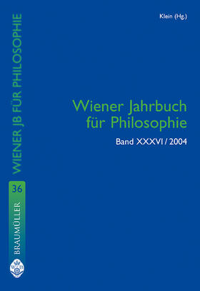 Klein |  Wiener Jahrbuch für Philosophie | Buch |  Sack Fachmedien