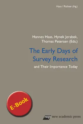 Jerabek / Haas / Petersen | The Early Days of Survey Research and Their Importance Today | E-Book | sack.de