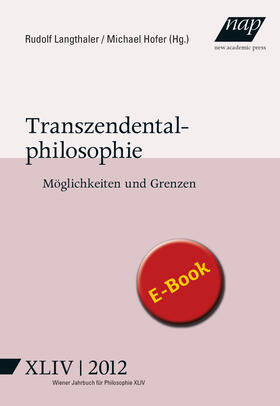 Langthaler / Hofer | Transzendentalphilosophie | E-Book | sack.de