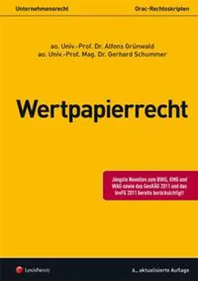 Grünwald / Schummer |  Wertpapierrecht | Buch |  Sack Fachmedien