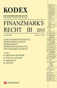 Doralt |  Kodex Finanzmarktrecht. Bd.III/2015 (f. Österreich) | Buch |  Sack Fachmedien