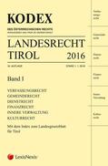 Doralt |  KODEX Landesrecht Tirol 2016, 2 Bde. | Buch |  Sack Fachmedien