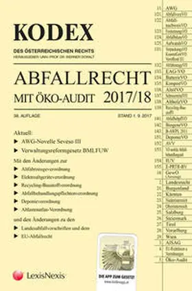 Doralt |  Kodex Abfallrecht und Öko-Audit 2017/18 | Buch |  Sack Fachmedien