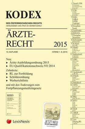 Doralt | Kodex Ärzterecht 2015 (f. Österreich) | Buch | 978-3-7007-6083-2 | sack.de