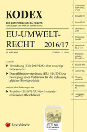 Doralt | KODEX EU-Umweltrecht 2016/17 | Buch | 978-3-7007-6247-8 | sack.de