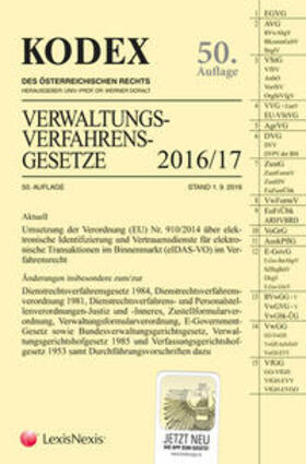 Doralt | KODEX Verwaltungsverfahrensgesetze (AVG) 2016/17 | Buch | 978-3-7007-6382-6 | sack.de