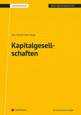 Mader | Kapitalgesellschaften | Buch | 978-3-7007-6411-3 | sack.de
