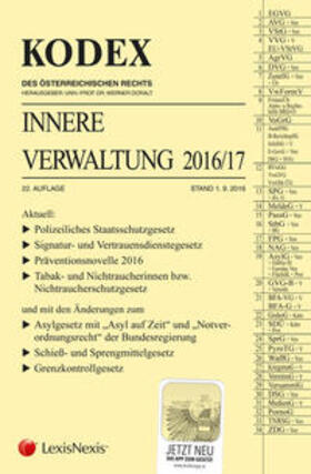Doralt | KODEX Innere Verwaltung 2016/17 | Buch | 978-3-7007-6438-0 | sack.de