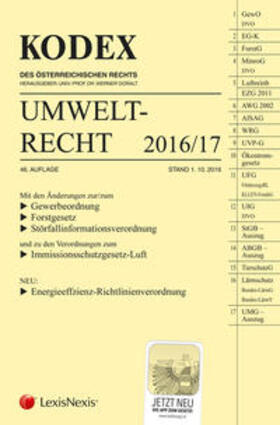 Doralt | KODEX Umweltrecht 2016/17 | Buch | 978-3-7007-6526-4 | sack.de