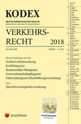 Doralt / Andre |  KODEX Verkehrsrecht 2018 | Buch |  Sack Fachmedien