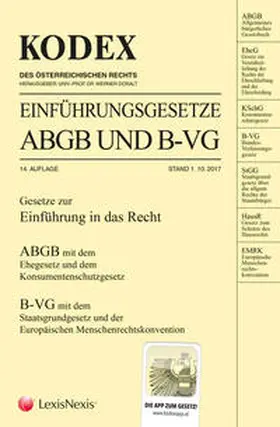Doralt |  KODEX Einführungsgesetze ABGB und B-VG 2017/18 | Buch |  Sack Fachmedien