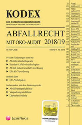 Doralt | Kodex Abfallrecht und Öko-Audit 2018/19 | Buch | 978-3-7007-6909-5 | sack.de