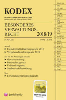 Doralt | KODEX Besonderes Verwaltungsrecht 2018/19 | Buch | 978-3-7007-6942-2 | sack.de