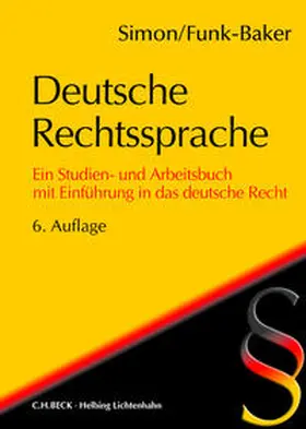 Simon |  Deutsche Rechtssprache | Buch |  Sack Fachmedien