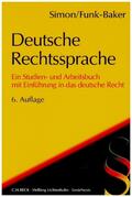Simon |  Deutsche Rechtssprache | Buch |  Sack Fachmedien