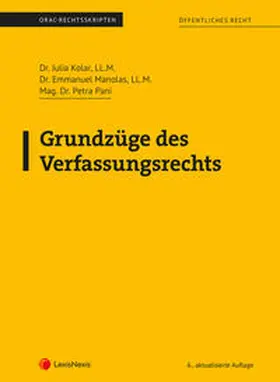 Manolas / Kolar / Pani |  Grundzüge des Verfassungsrechts (Skriptum) | Buch |  Sack Fachmedien