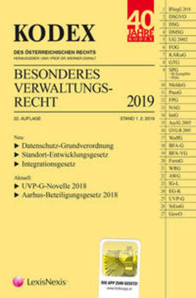 Doralt | KODEX Besonderes Verwaltungsrecht 2019 | Buch | sack.de