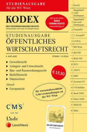 Doralt | KODEX Öffentliches Wirtschaftsrecht 2020/21 | Buch | sack.de