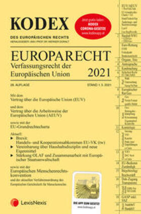 Doralt | KODEX EU-Verfassungsrecht (Europarecht) 2021 | Buch | 978-3-7007-7933-9 | sack.de