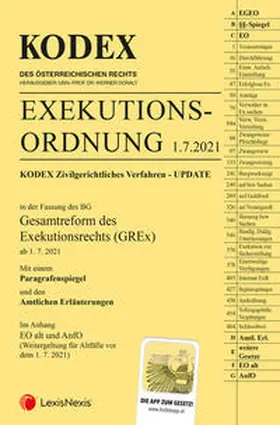 Doralt |  Kodex Exekutionsordnung - GREx - inkl. App | Buch |  Sack Fachmedien