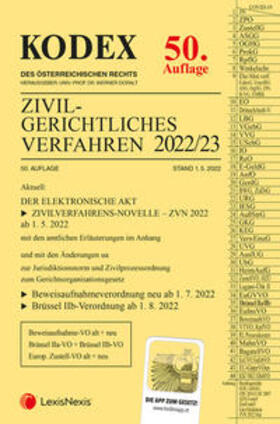 Doralt | KODEX Zivilgerichtliches Verfahren 2022/23 - inkl. App | Buch | 978-3-7007-8158-5 | sack.de