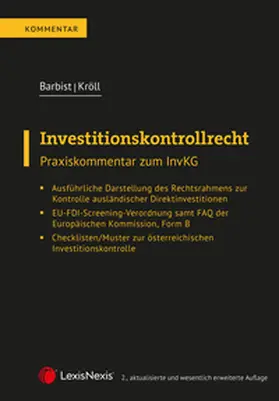Barbist / Kröll |  Investitionskontrollrecht | Buch |  Sack Fachmedien