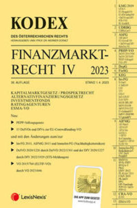 Doralt | KODEX Finanzmarktrecht Band IV 2023 | Buch | 978-3-7007-8380-0 | sack.de