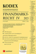 Doralt |  KODEX Finanzmarktrecht Band IV 2023 | Buch |  Sack Fachmedien