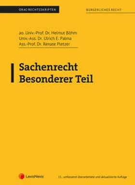 Böhm / Palma / Pletzer |  Sachenrecht Besonderer Teil (Skriptum) | Buch |  Sack Fachmedien