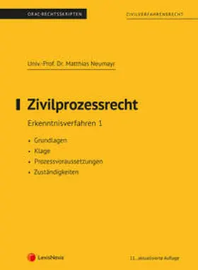 Neumayr |  Zivilprozessrecht Erkenntnisverfahren 1 (Skriptum) | Buch |  Sack Fachmedien