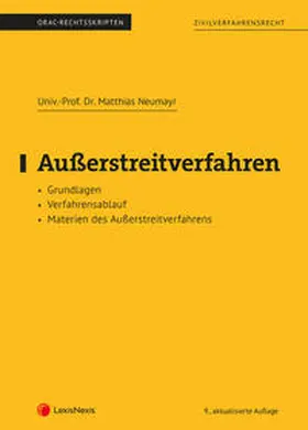 Neumayr |  Außerstreitverfahren (Skriptum) | Buch |  Sack Fachmedien