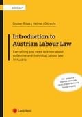 Gruber-Risak / Helme / Obrecht |  Introduction to Austrian Labour Law | Buch |  Sack Fachmedien