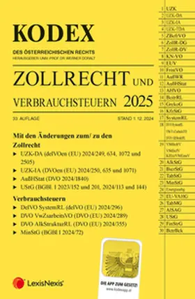 Doralt |  KODEX Zollrecht 2025 - inkl. App | Buch |  Sack Fachmedien