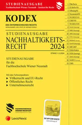 Doralt |  KODEX Nachhaltigkeitsrecht 2024 - inkl. App | Buch |  Sack Fachmedien