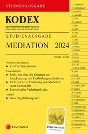 Doralt |  KODEX Mediation Studienausgabe | Buch |  Sack Fachmedien