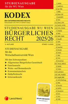 Doralt |  KODEX Bürgerliches Recht für die WU 2025/26 - inkl. App | Buch |  Sack Fachmedien