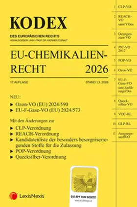 Doralt |  KODEX EU-Chemikalienrecht 2026 | Buch |  Sack Fachmedien