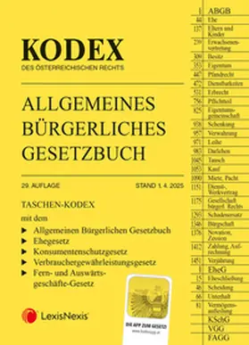 Doralt |  Taschen-Kodex ABGB 2025 - inkl. App | Buch |  Sack Fachmedien