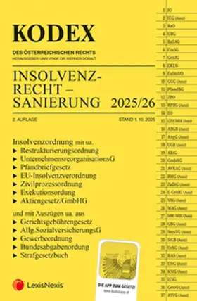 Doralt |  KODEX Insolvenzrecht - Sanierung 2026 | Buch |  Sack Fachmedien